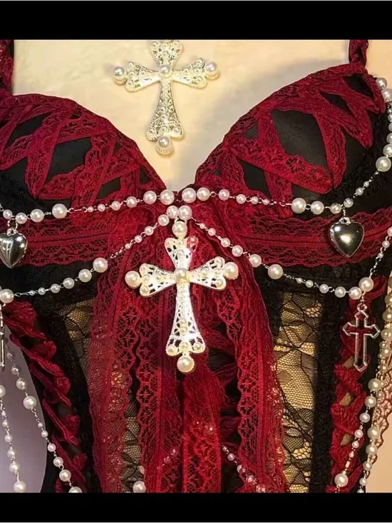 Gothic Vampire Rave Outfit M - Picture 3 of 5